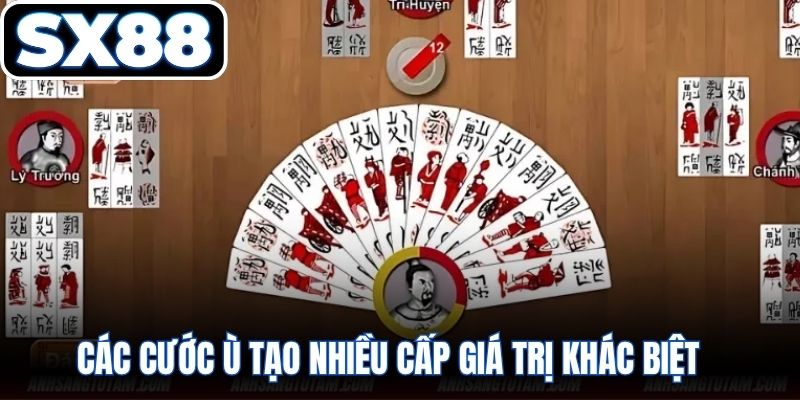 Các cước ù tạo nhiều cấp giá trị khác biệt